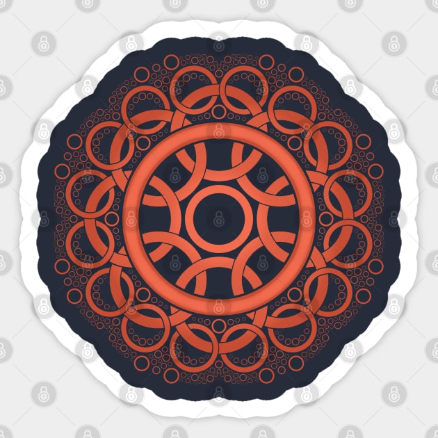 Controller Mandala: Circle Sticker by njonestees